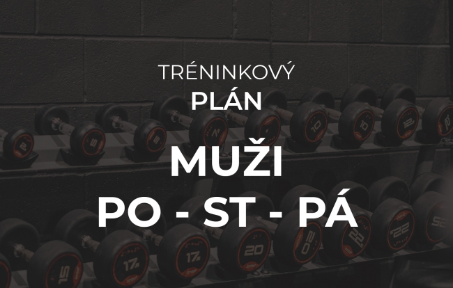 Tréninkový plán Muži (dělené tělo) po - st - pá