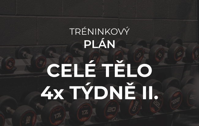 Tréninkový plán Restartgym 4x v týdnu celé tělo II.