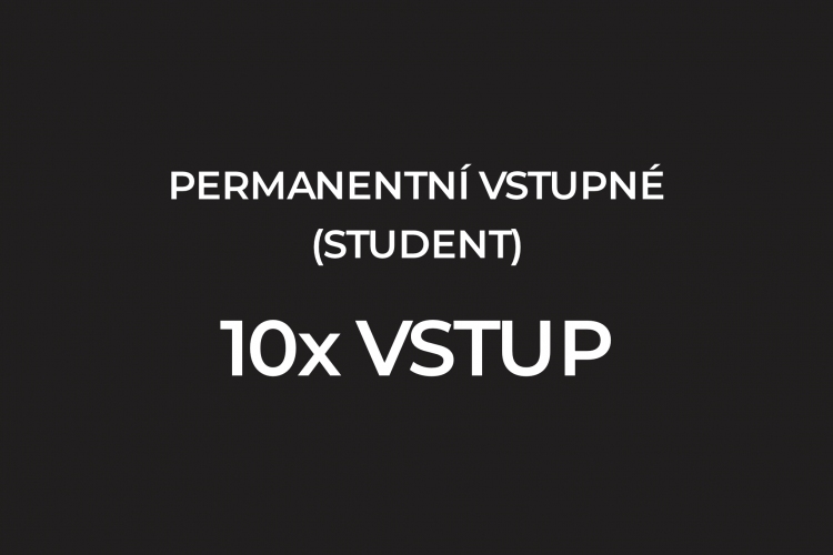 PERMANENTNÍ VSTUPNÉ 10x VSTUP POSILOVNA (student)