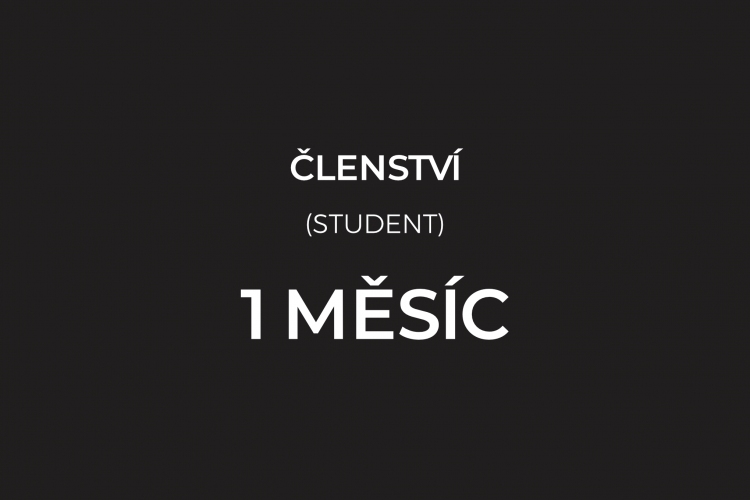 ČLENSTVÍ  1 MĚSÍC POSILOVNA (student)