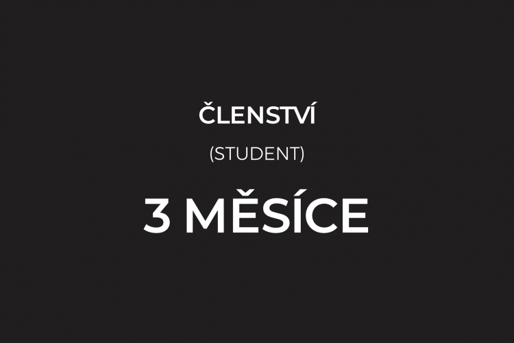 ČLENSTVÍ 3 MĚSÍCE POSILOVNA (student)