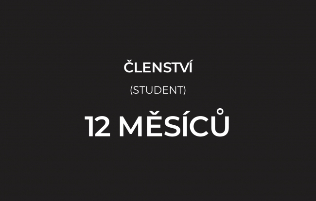 ČLENSTVÍ  12 MĚSÍCŮ POSILOVNA (student)