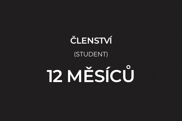 ČLENSTVÍ  12 MĚSÍCŮ POSILOVNA (student)