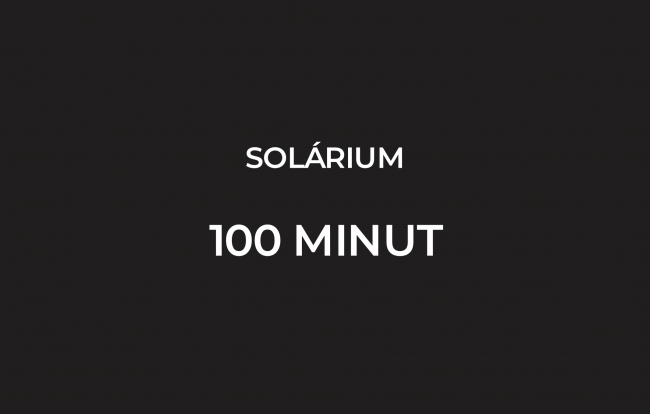 SOLÁRIUM PERMANENTKA 100 MINUT