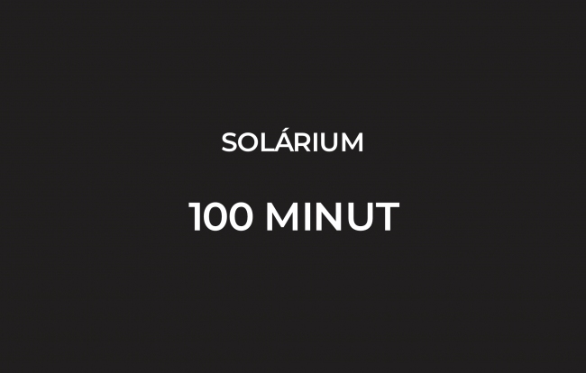 SOLÁRIUM PERMANENTKA 100 MINUT